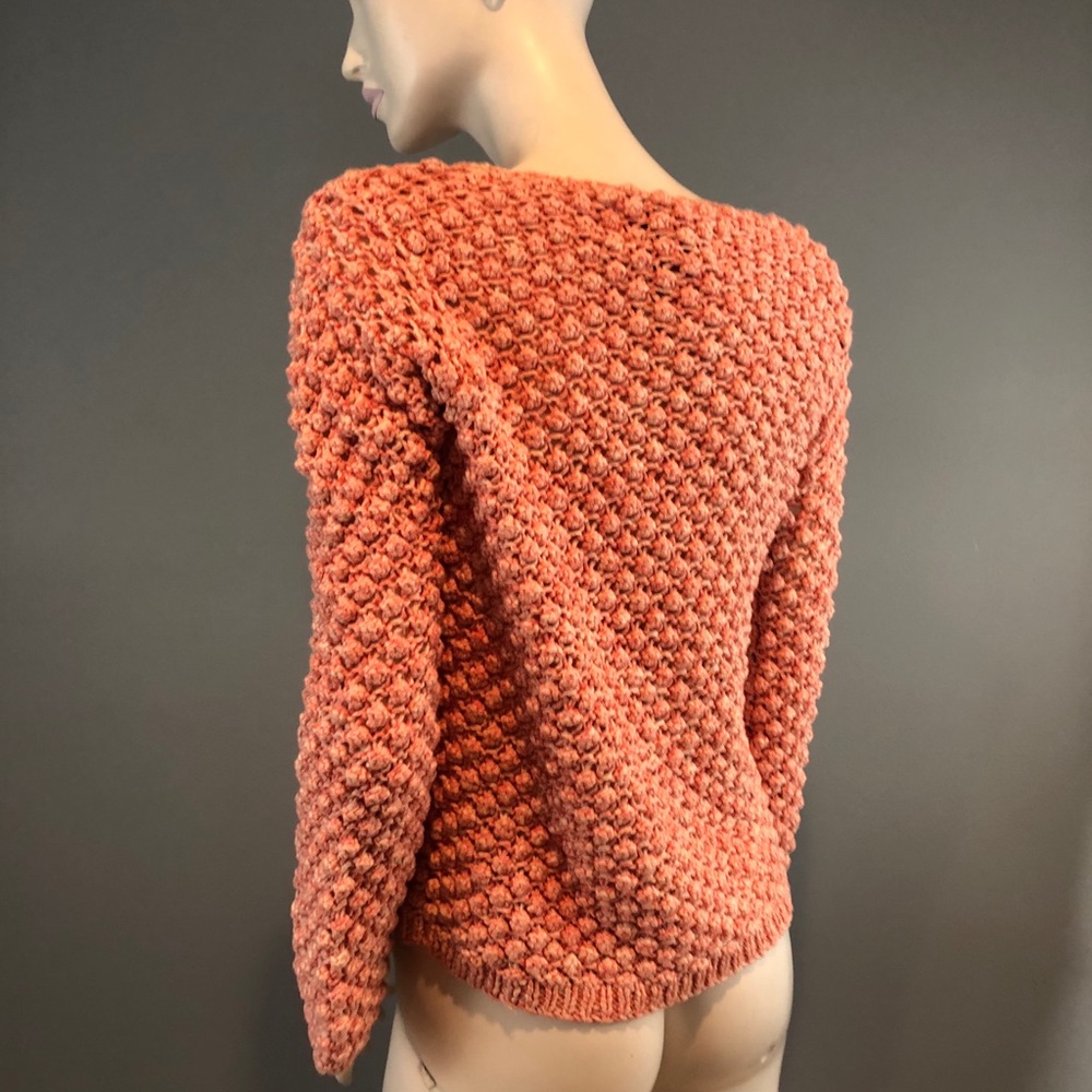 NWT Aiko Orange Knit Sweater Size XS - Picture 8 of 16